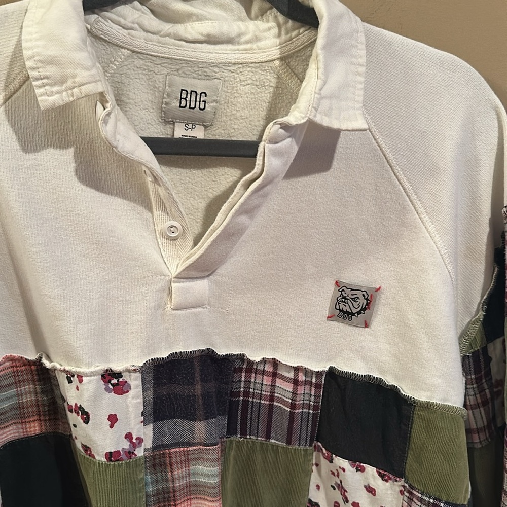 Bdg Patchwork Collared Sweatshirt - image 3